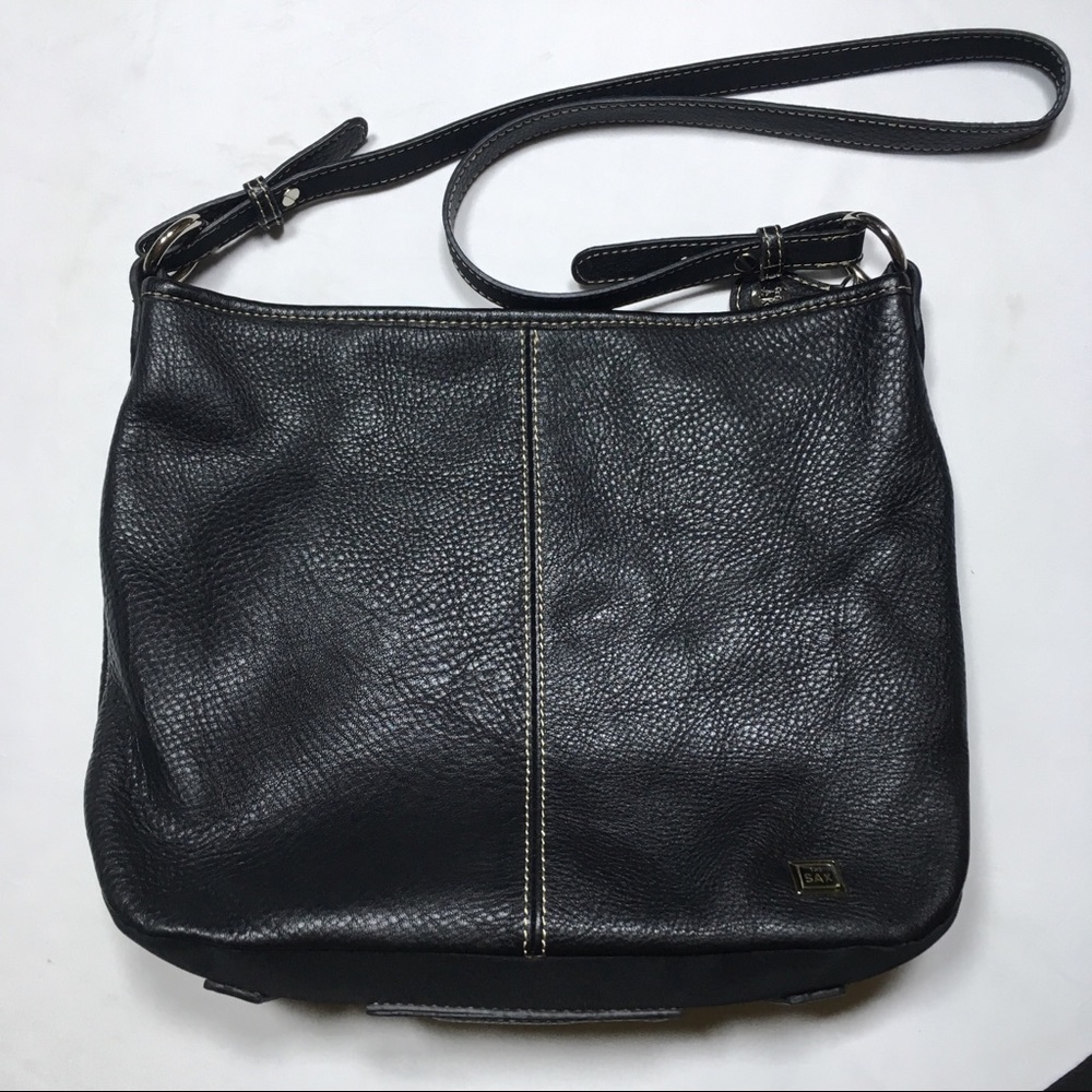 The Sak Black leather shoulder bag